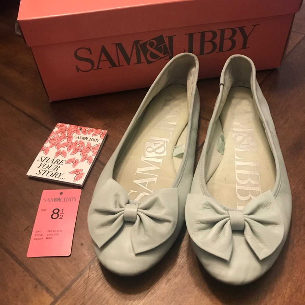 Classic Sam&Libby Ballet Flats in Mint